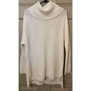 Haven Well Within Heather Tan Beige Cowl Neck Pullover Sweater Size Medium